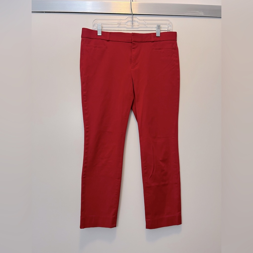 Banana Republic Red Sloan Pants, Size 8